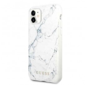 Guess GUHCN61PCUMAWH iPhone 11 6,1" / Xr biały/white Marble
