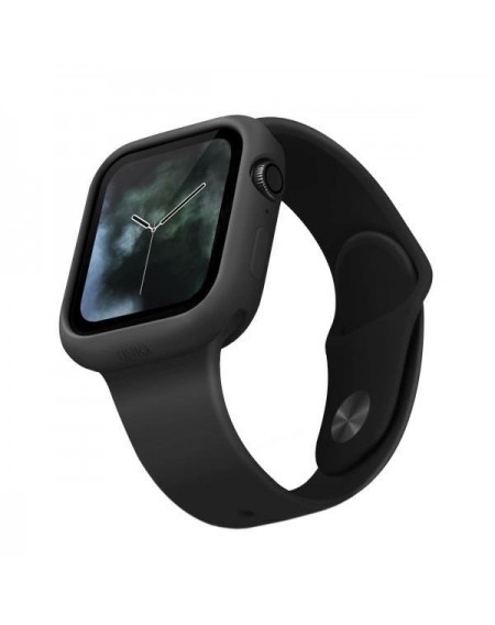 UNIQ etui Lino Apple Watch Series 4/5/6/SE 40mm. czarny/ash black