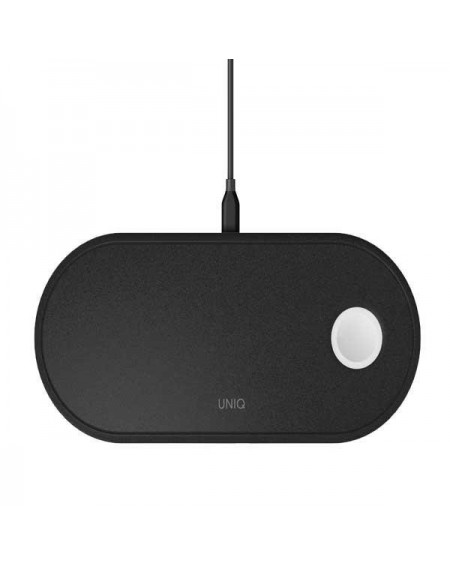 Uniq Induction charger Aereo 3in1 10W Fast charge black/charcoal black (LITHOS Collective)