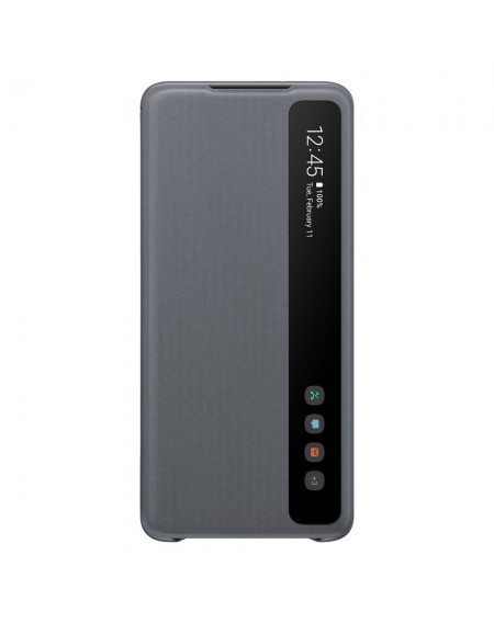 Samsung Clear View Cover with Intelligent Display for Samsung Galaxy S20 Plus grey (EF-ZG985CJEGEU)