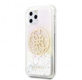Guess GUHCN65LGIRGP iPhone 11 Pro Max hard case Gradient Liquid Glitter Circle Logo