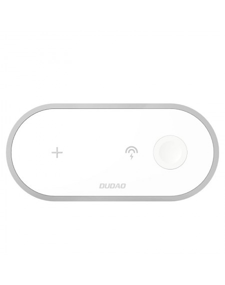 Dudao 3in1 Qi Wireless Charger for Phone / AirPods / Apple Watch 38mm white (A11 white)