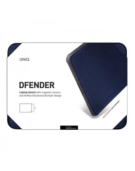 UNIQ etui Dfender laptop Sleeve 15" niebieski/marl blue