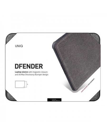 UNIQ etui Dfender laptop Sleeve 15" szary/marl grey