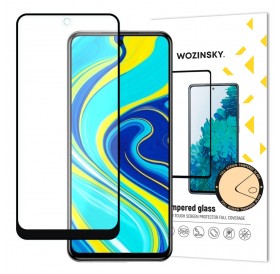 Wozinsky Tempered Glass Full Glue Super Tough Screen Protector Full Coveraged with Frame Case Friendly for Xiaomi Redmi Note 9 Pro / Redmi Note 9S / Poco X3 Pro / Redmi Note 11 Pro Global / Redmi Note 11 Pro 5G Global black
