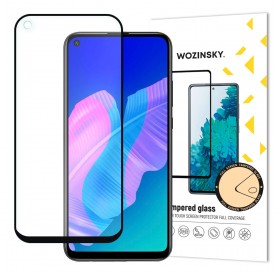 Wozinsky Tempered Glass Full Glue Super Tough Screen Protector Full Coveraged with Frame Case Friendly for Huawei P40 Lite E black