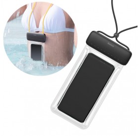 Baseus universal waterproof cover phone case (max 7.2``) for swimming pool by the water IPX8 black (ACFSD-DG1)