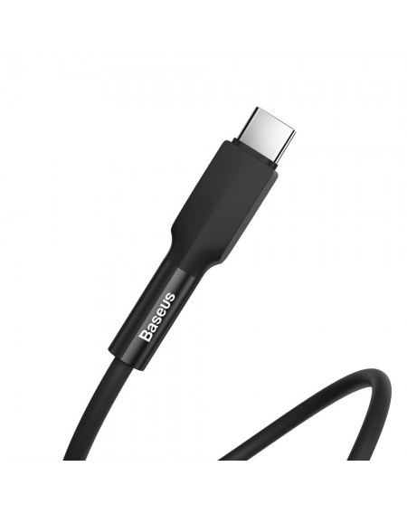 Baseus durable USB - USB Type C cable 3 A 1 m 480 Mbps black (CATGJ-01)