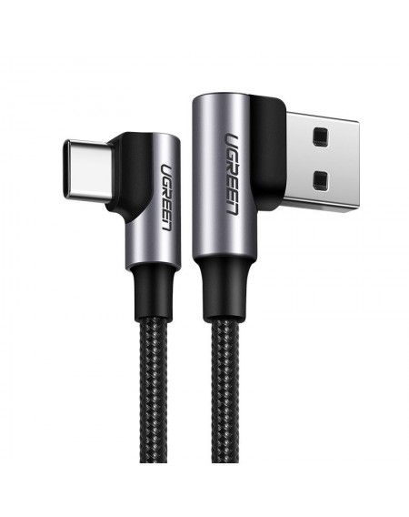 Ugreen angle cable USB cable - USB Type C Quick Charge 3.0 QC3.0 3 A 0.5 m gray (US176 20855)