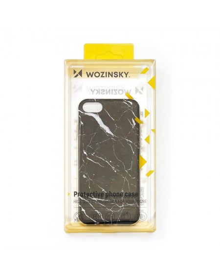 Wozinsky Marble TPU case cover for Samsung Galaxy A41 black