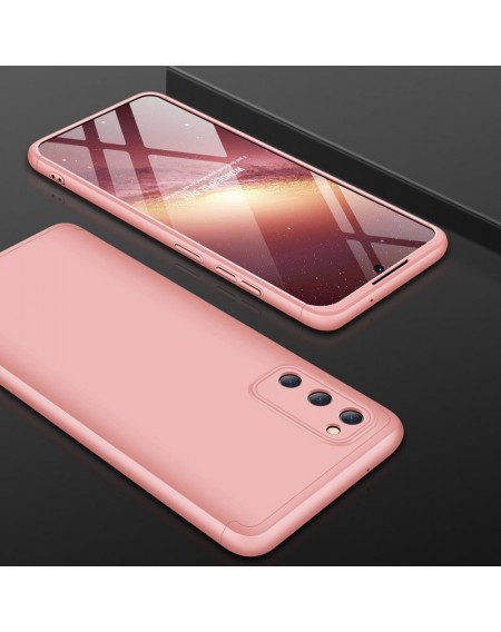 GKK 360 Protection Case Front and Back Case Full Body Cover Samsung Galaxy A41 pink