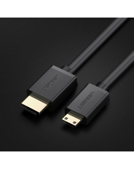 [ON RETURN] Ugreen cable HDMI - mini HDMI cable 19 pin 2.0v 4K 60Hz 30AWG 1.5m black (11167)