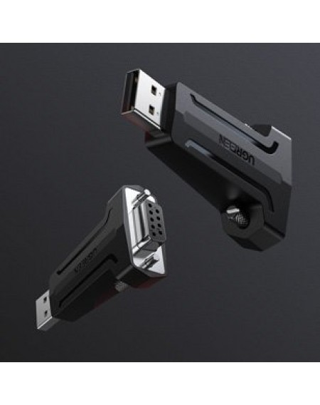 Ugreen adapter converter DB9 RS-232 - USB black (80111 CM326)