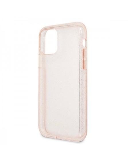 Guess GUHCN58PCGLPI iPhone 11 Pro różowy/pink hard case Glitter
