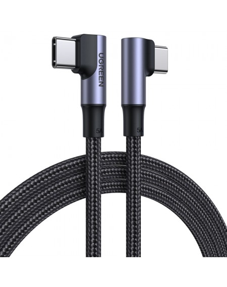 Ugreen angled USB Type C cable - USB Type C Quick Charge Power Delivery 100 W 5 A 1 m black (US335 70696)