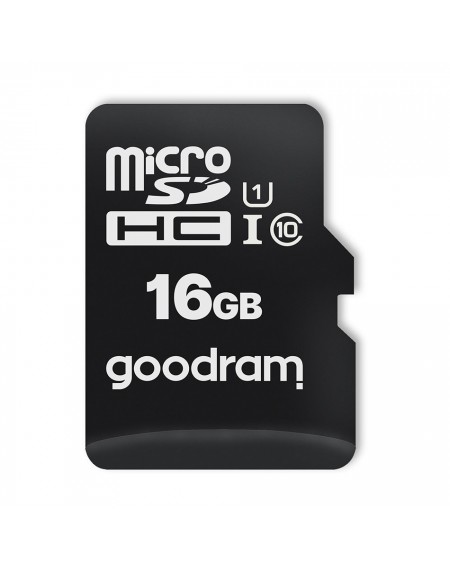 Goodram Microcard 16 GB micro SD HC UHS-I class 10 memory card, SD adapter (M1AA-0160R12)