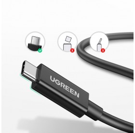Ugreen cable USB Type C - USB Type C (Thunderbolt 3 - 40 Gbps / USB 3.2 Gen 2) Quick Charge Power Delivery 100 W 5 A 2 m black (US341 70952)