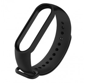 Replacement Silicone Wristband Strap Bracelet Bangle Bracelet for Xiaomi Mi Band 5 Black