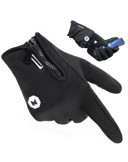 Wozinsky smartphone Gloves Waterproof Touchscreen Gloves Black (WTG1BK)