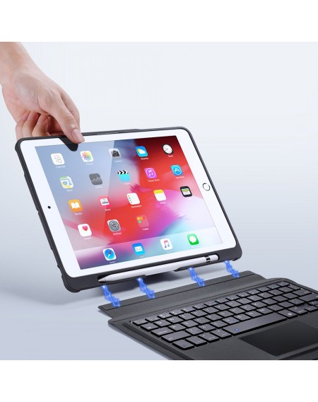 Dux Ducis Domo Lite Bluetooth Keyboard Foldable Cover Smart Sleep Tablet Stand iPad 10.2 (2021) / iPad 10.2 (2020) / iPad 10.2 (2019) / iPad Pro 10.5 '' 2017 / iPad Air 2019 Black