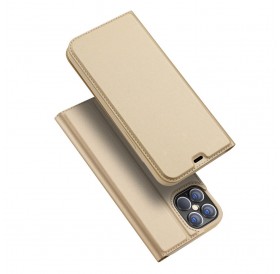 DUX DUCIS Skin Pro Bookcase type case for iPhone 12 Pro Max golden