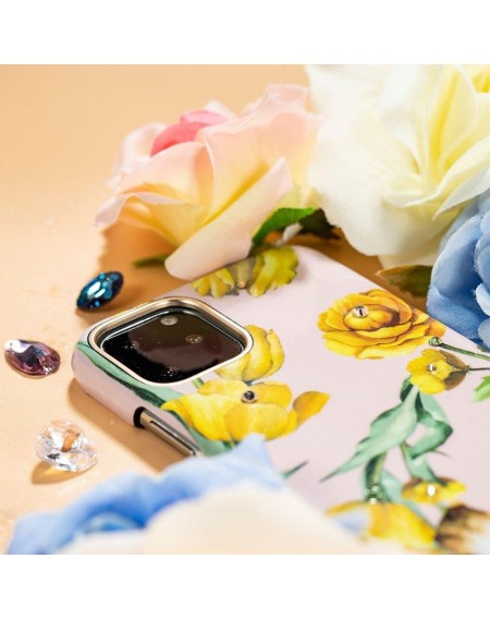Kingxbar Blossom case decorated with original Swarovski crystals iPhone 11 Pro Max multicolour (Gardenia)