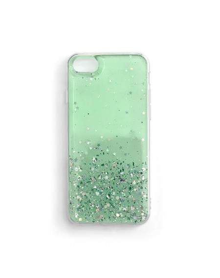 Wozinsky Star Glitter Shining Cover for Samsung Galaxy A31 green