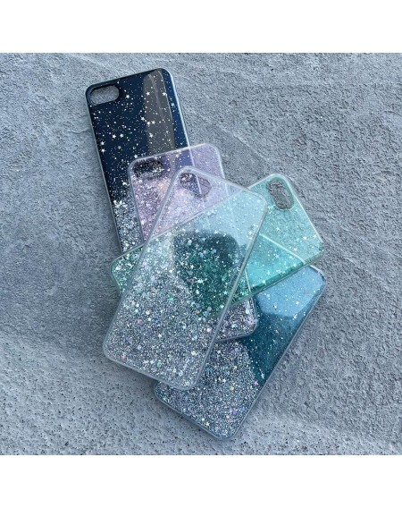 Wozinsky Star Glitter Shining Cover for Samsung Galaxy A31 green