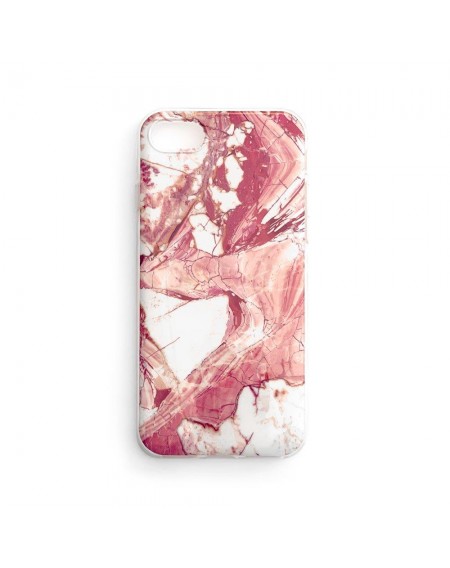 Wozinsky Marble TPU case cover for iPhone 12 mini pink