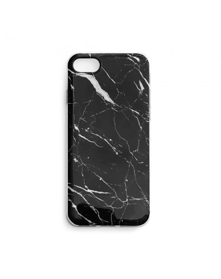 Wozinsky Marble TPU case cover for iPhone 12 Pro / iPhone 12 black