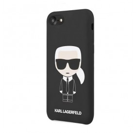 Karl Lagerfeld KLHCI8SLFKBK iPhone 7/8 SE 2020 / SE 2022 hardcase czarny/black Silicone Iconic