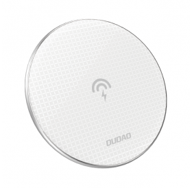 Dudao ultra-thin 10W stylish wireless charger Qi white (A10B white)