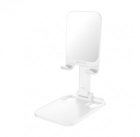 Dudao desk telescopic stand foldable phone holder tablet white (F5XS whie)