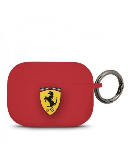 Ferrari FEACAPSILGLRE AirPods Pro cover czerwony/red Silicone