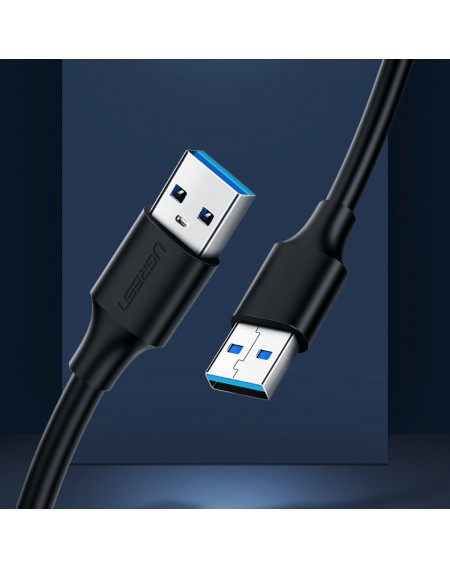 Ugreen cable USB 2.0 cable (male) - USB 2.0 (male) 0.5 m black (US128 10308)