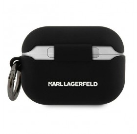 Karl Lagerfeld KLACAPSILCHBK AirPods Pro cover czarny/black Silicone Choupette