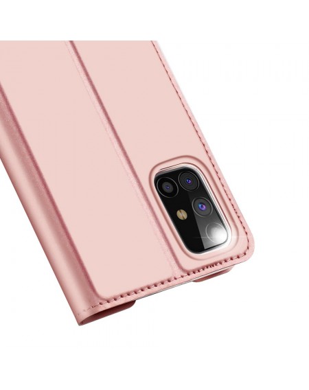 DUX DUCIS Skin Pro Bookcase type case for Samsung Galaxy M31s pink