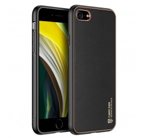 Dux Ducis Yolo elegant case made of soft TPU and PU leather for iPhone SE 2022 / SE 2020 / iPhone 8 / iPhone 7 black
