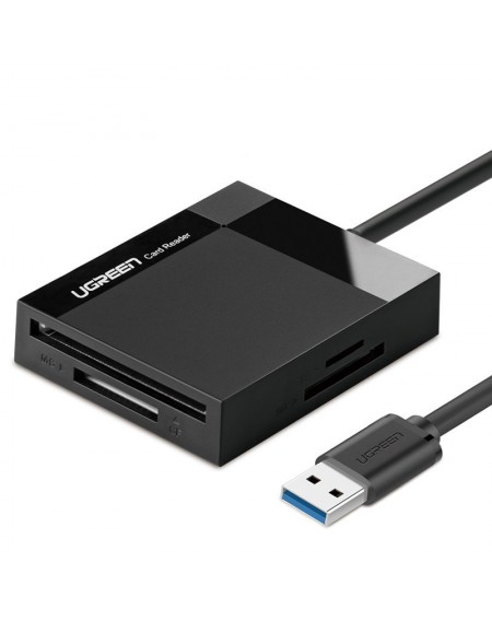Ugreen USB 3.0 SD / micro SD / CF / MS memory card reader black (CR125 30333)