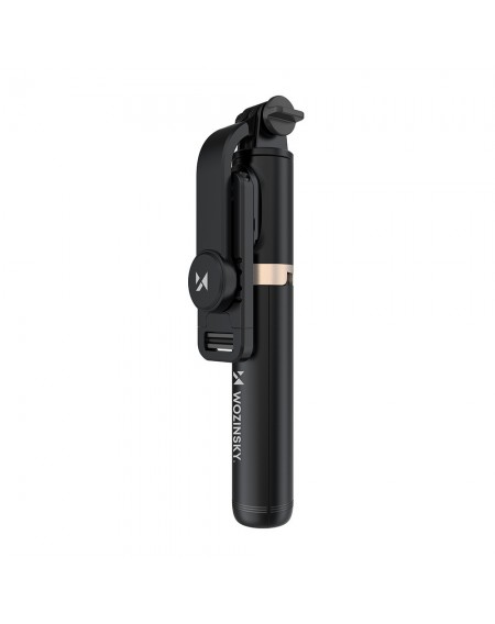 Wozinsky selfie stick telescopic tripod + Bluetooth remote control black (WSSTK-01-BK)