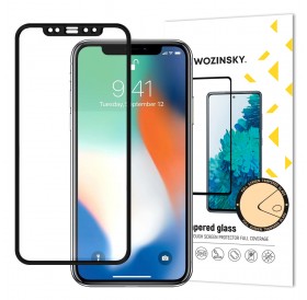 Wozinsky Tempered Glass Full Glue Super Tough Screen Protector Full Coveraged with Frame Case Friendly for iPhone 12 mini black