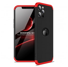 GKK 360 Protection Case Front and Back Case Full Body Cover iPhone 12 Pro Max black-red