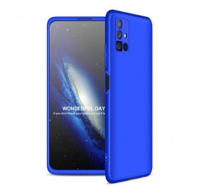 GKK 360 Protection Case Front and Back Case Full Body Cover Samsung Galaxy M51 blue