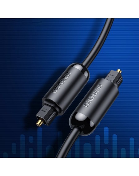 Ugreen optical cable audio cable 1.5 m digital optical fiber Toslink SPDIF gray (70891)