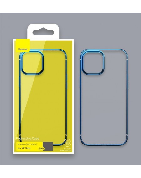 Baseus Shining Case Flexible gel case with a shiny metallic frame iPhone 12 mini Dark green (ARAPIPH54N-MD06)