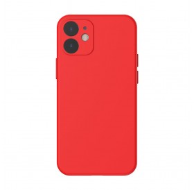 Baseus Liquid Silica Gel Case Flexible gel case iPhone 12 Bright red (WIAPIPH61N-YT09)