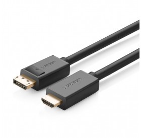 Ugreen unidirectional DisplayPort to HDMI Cable 4K 30Hz 32 AWG 1.5m Black (DP101 10239)