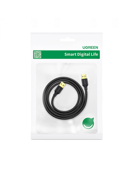 Ugreen cable USB - USB cable (male - USB 3.2 Gen 1) 1 m black (US128 10370)