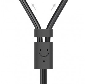 Ugreen cable audio cable 3.5 mm mini jack (female) - 2RCA (male) 25 cm gray (AV102 10561)