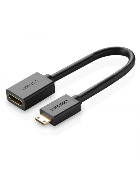 Ugreen adapter cable HDMI (female) - mini HDMI (male) 4K 60 Hz Ethernet HEC ARC audio 32 channels 22 cm black (20137)